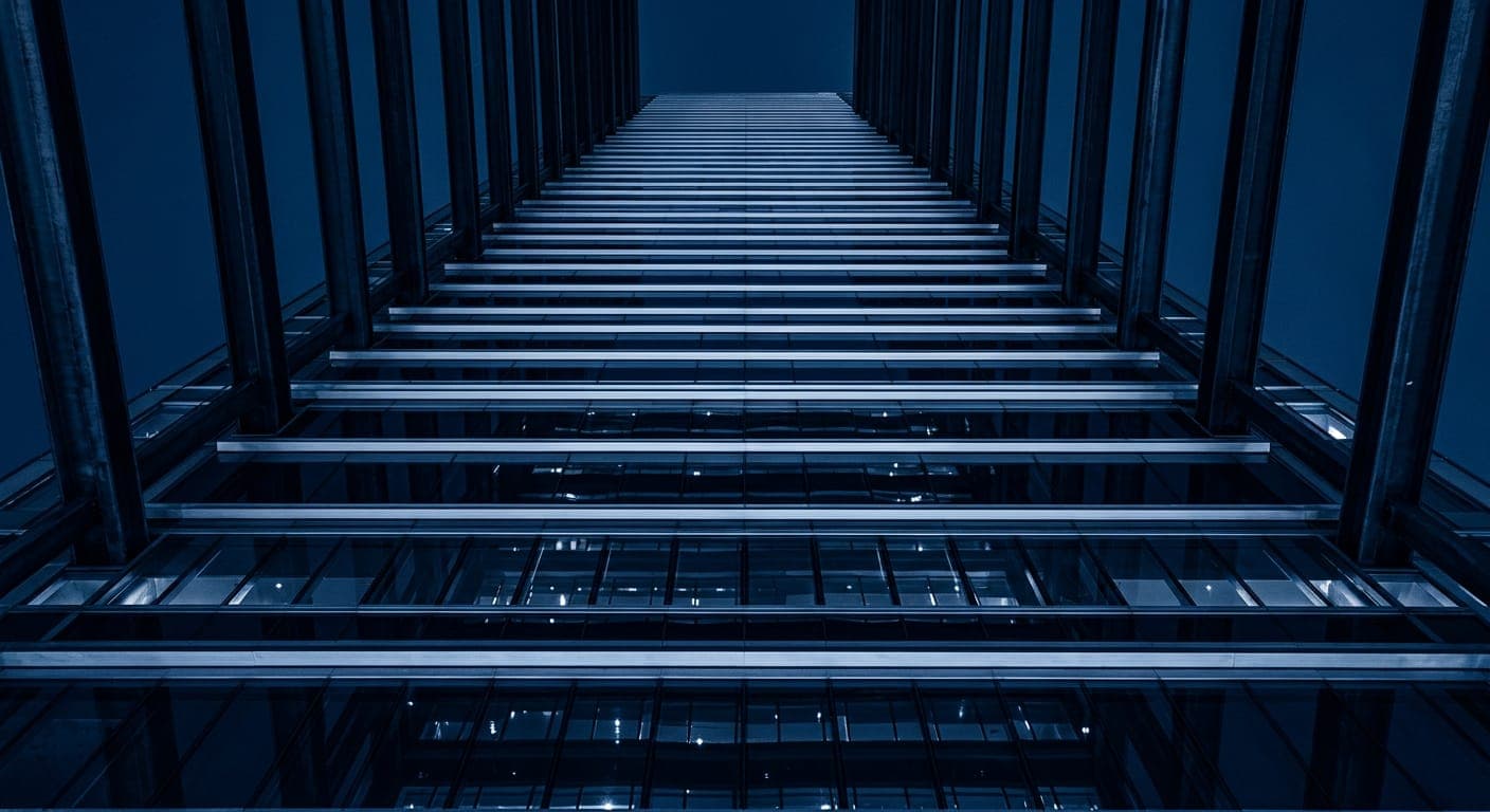 Modern glass building facade in Vancouver
